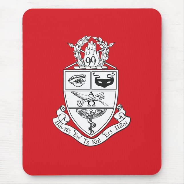 Kappa Psi Crest Mouse Mat (Front)