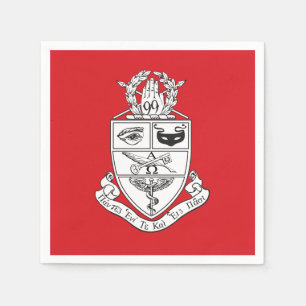 Kappa Psi Crest Napkin