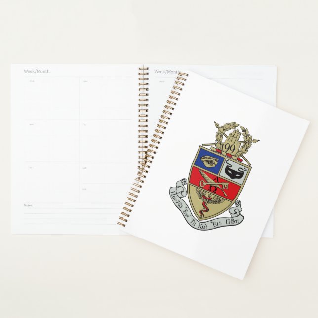 Kappa Psi Crest Planner (Display)