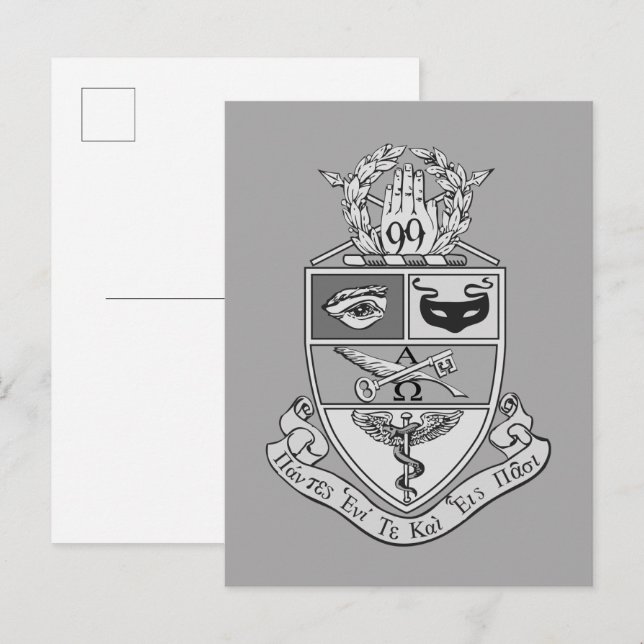 Kappa Psi Crest Postcard (Front/Back)
