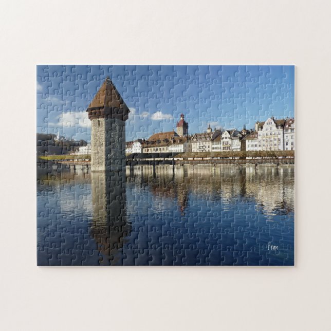 Kappel bridge, Lucerne Jigsaw Puzzle (Horizontal)