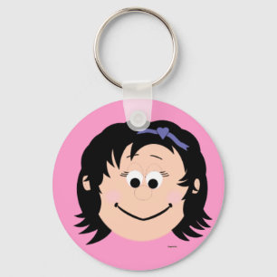 Kapskids Girls Digital Art Face Key Ring
