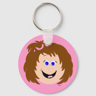 Kapskids Lil Girls Face Key Ring