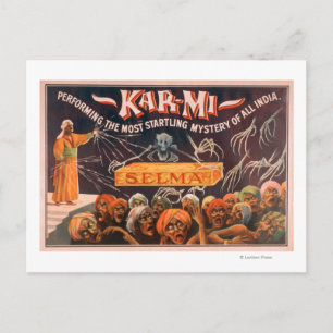 Kar-mi "The Most Startling Mystery of All India" Postcard