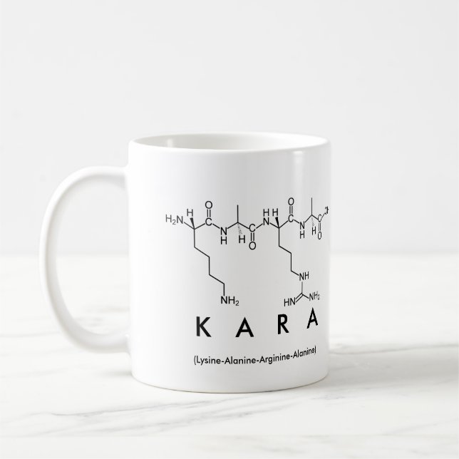 Kara peptide name mug (Left)