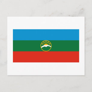 Karachay-Cherkess Republic Flag Postcard
