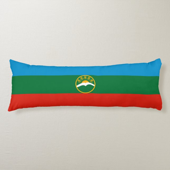 Karachay Cherkessia Flag Body Cushion (Front)