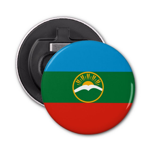 Karachay Cherkessia Flag Bottle Opener (Front)