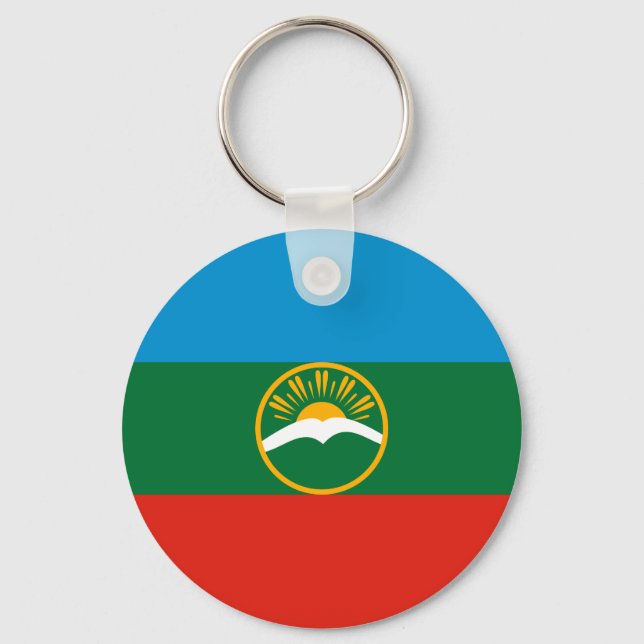 Karachay Cherkessia Flag Key Ring (Front)