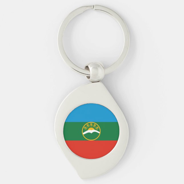 Karachay Cherkessia Flag Key Ring (Front)