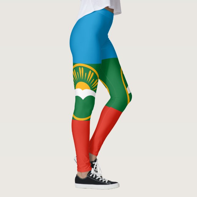 Karachay Cherkessia Flag Leggings (Right)