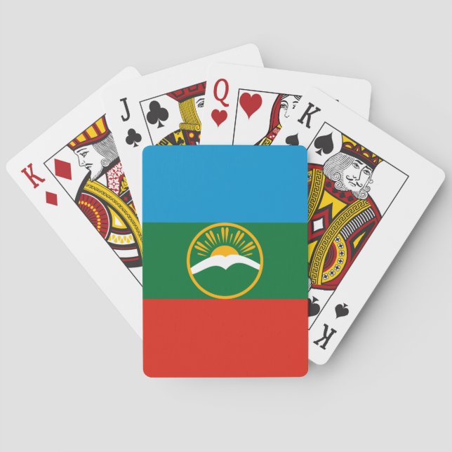 Karachay Cherkessia Flag Playing Cards (Back)