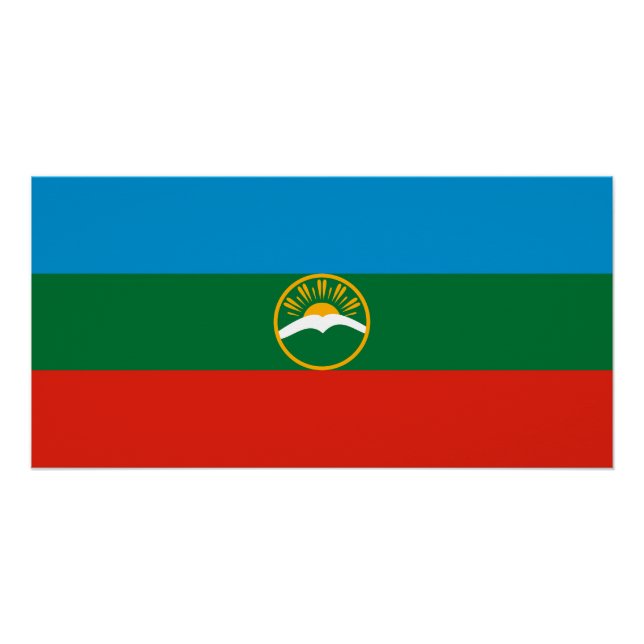 Karachay Cherkessia Flag Poster (Front)