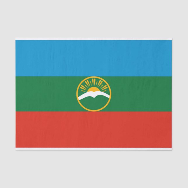 Karachay Cherkessia Flag Tissue Paper (Front)