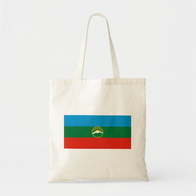 Karachay Cherkessia Flag Tote Bag (Front)