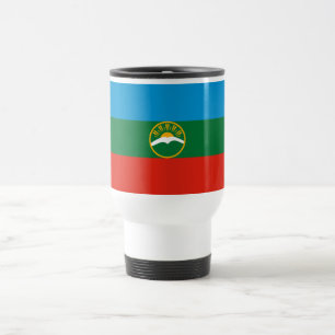 Karachay Cherkessia Flag Travel Mug