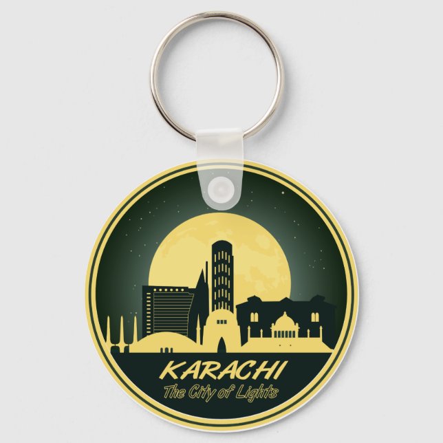 KARACHI CITY OF LIGHTS KEY RING (Front)