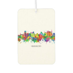 Karachi Skyline Pakistan Car Air Freshener