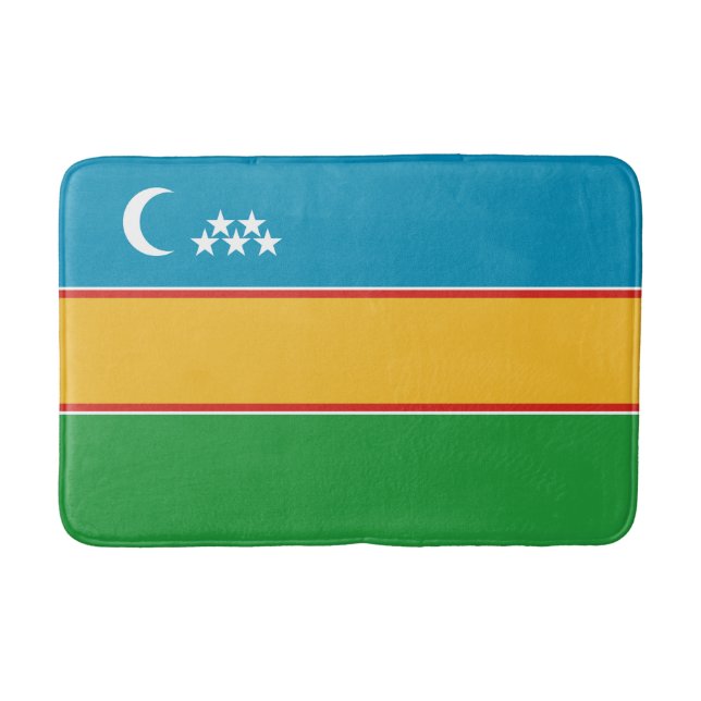 Karakalpakstan Flag Bath Mat (Front)