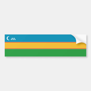 Karakalpakstan Flag Bumper Sticker