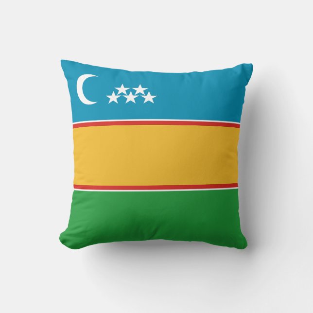 Karakalpakstan Flag Cushion (Front)