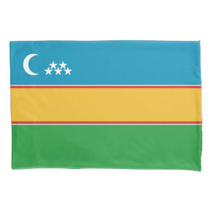 Karakalpakstan Flag Pillowcase