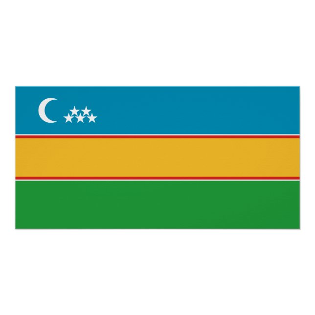 Karakalpakstan Flag Poster (Front)