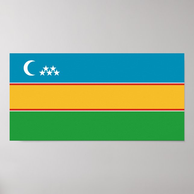 Karakalpakstan Flag Poster (Front)