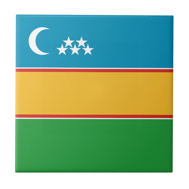 Karakalpakstan Flag Tile (Front)