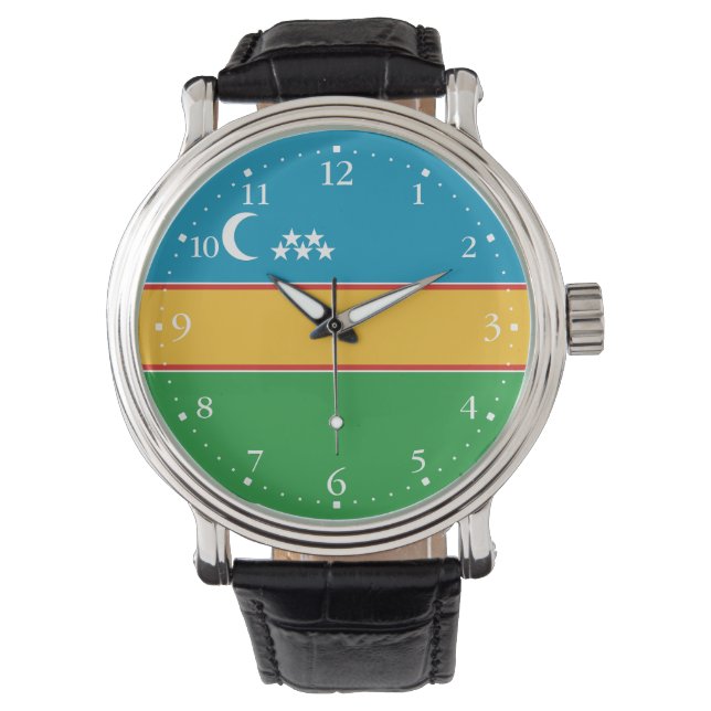 Karakalpakstan Flag Watch (Front)