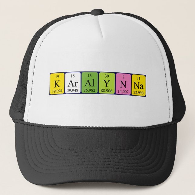 Karalynna periodic table name hat (Front)