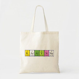 Karalynne periodic table name tote bag