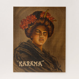Karama Japanese Geisha Oiran Girl Courtesan Jigsaw Puzzle