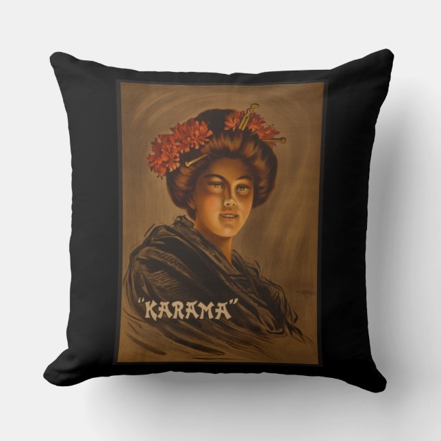 Karama: Japanese Romance Geisha Actress Cushion (Front)