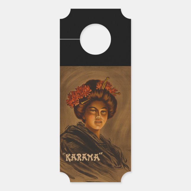 Karama: Japanese Romance Geisha Actress Door Hanger (Front)