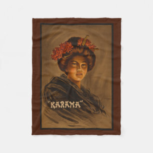 Karama: Japanese Romance Geisha Actress Fleece Blanket