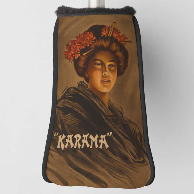 Karama: Japanese Romance Geisha Actress Golf Head Cover (Rotate 90)