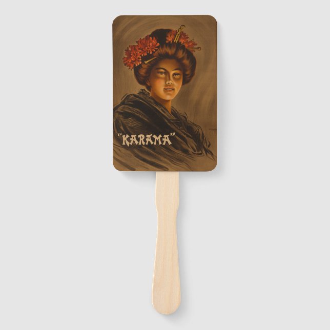 Karama: Japanese Romance Geisha Actress Hand Fan (Front)
