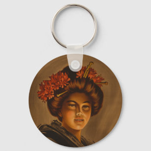 Karama: Japanese Romance Geisha Actress Key Ring
