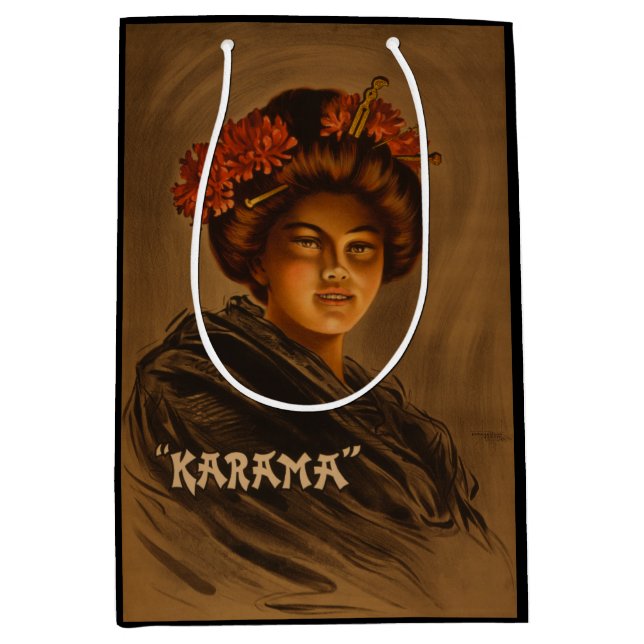 Karama: Japanese Romance Geisha Actress Medium Gift Bag (Front)