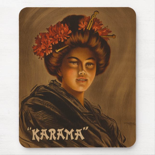 Karama: Japanese Romance Geisha Actress Mouse Mat (Front)
