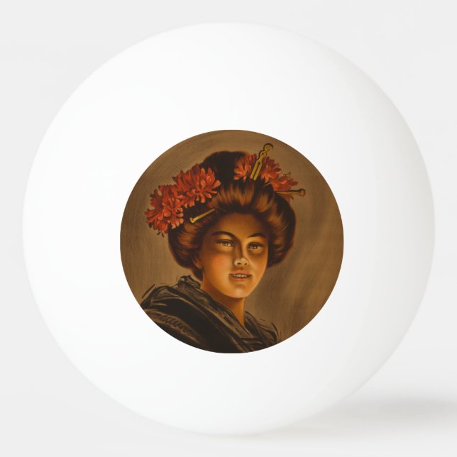 Karama: Japanese Romance Geisha Actress Ping Pong Ball (Front)
