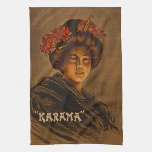 Karama: Japanese Romance Geisha Actress Tea Towel