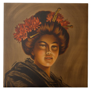 Karama: Japanese Romance Geisha Actress Tile