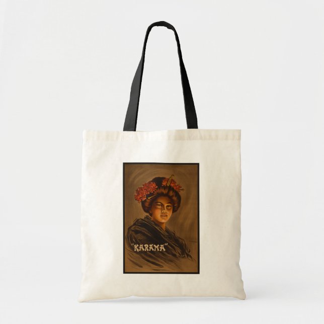 Karama: Japanese Romance Geisha Actress Tote Bag (Front)
