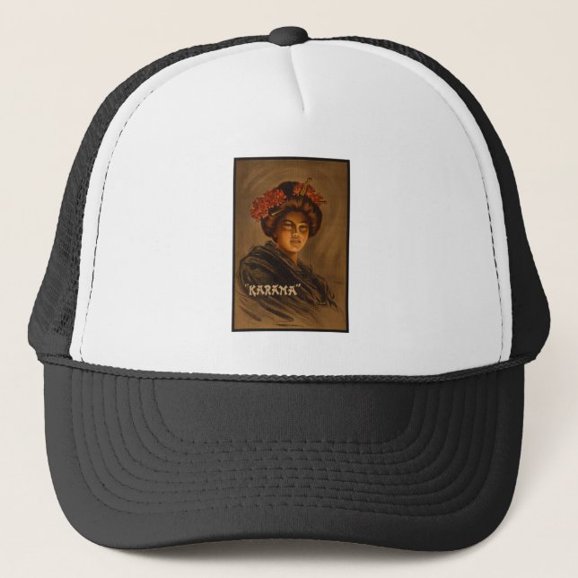 Karama: Japanese Romance Geisha Actress Trucker Hat (Front)