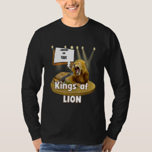 Karaoke Animals Sing KINGS Of LION T-Shirt
