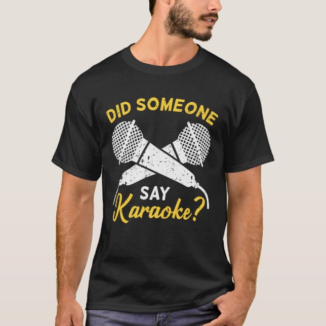 Karaoke Bar Party Singing Singer Gift T-Shirt (Front)