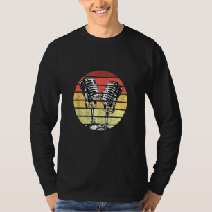 Karaoke Bar Singing Singer Music Microphone Song R T-Shirt