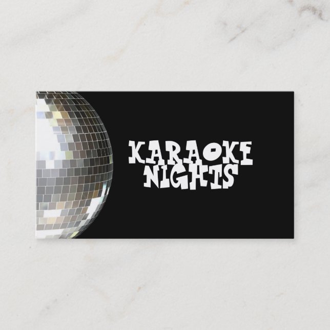 Karaoke Business Card (Front)